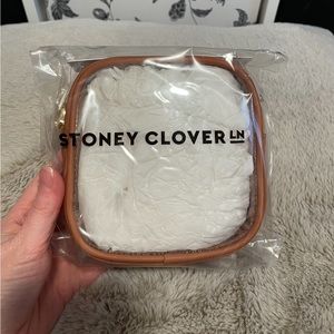 Stoney Clover Lane Camel Clear Front Mini Pouch